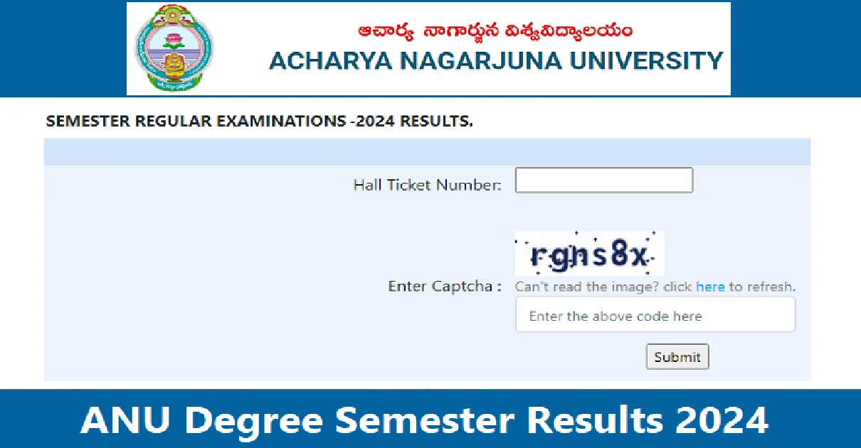 ANU Degree Semester Results 2024