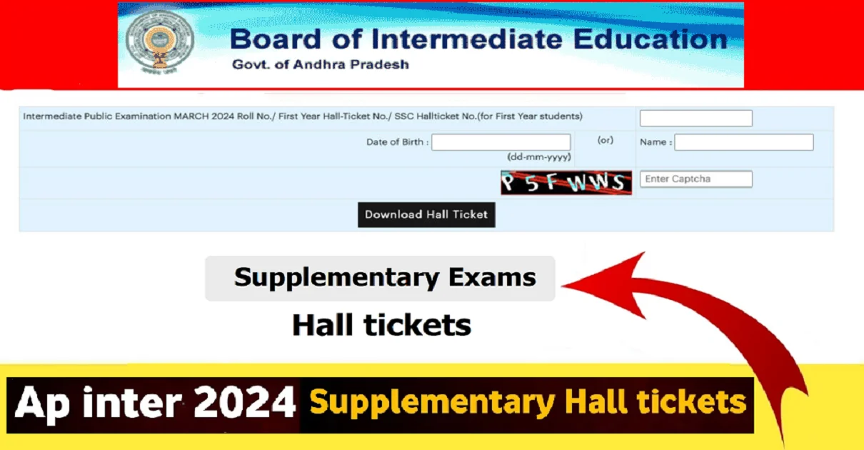 AP Inter Supplementary Hall Ticket 2024