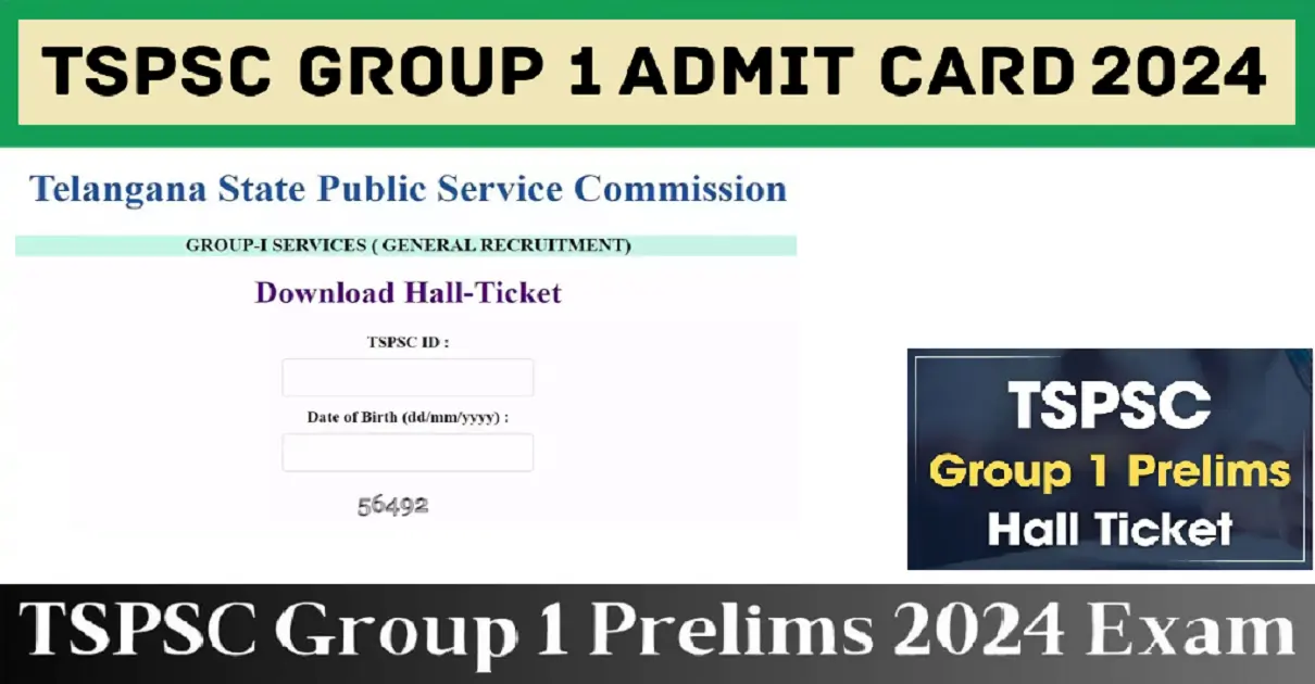 TSPSC Group 1 Prelims Admit Card 2024