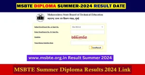MSBTE Diploma Result Summer 2024