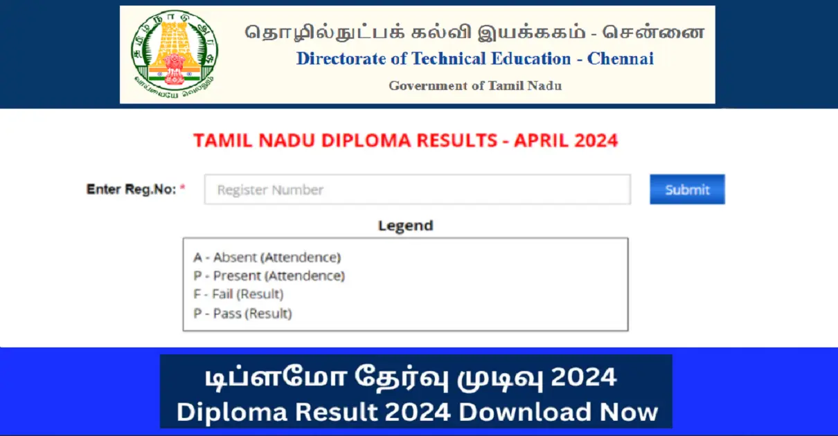 TNDTE Diploma Results 2024