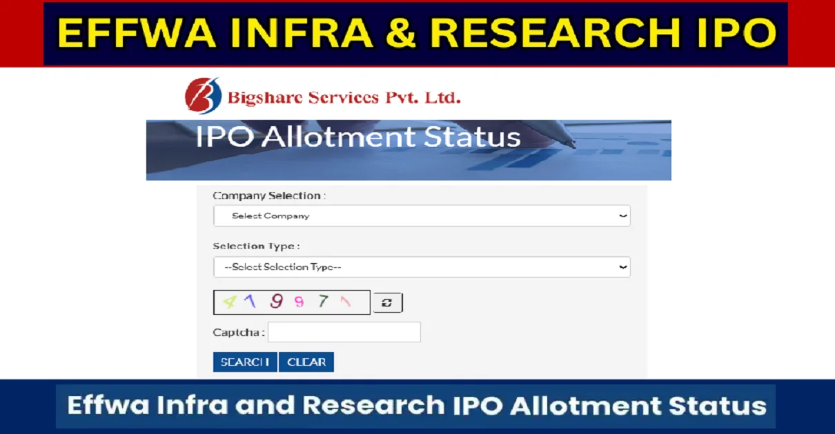 Effwa Infra and Research IPO Allotment Status