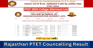 PTET College Allotment List 2024