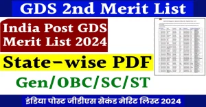 India Post GDS 2nd Merit List 2024